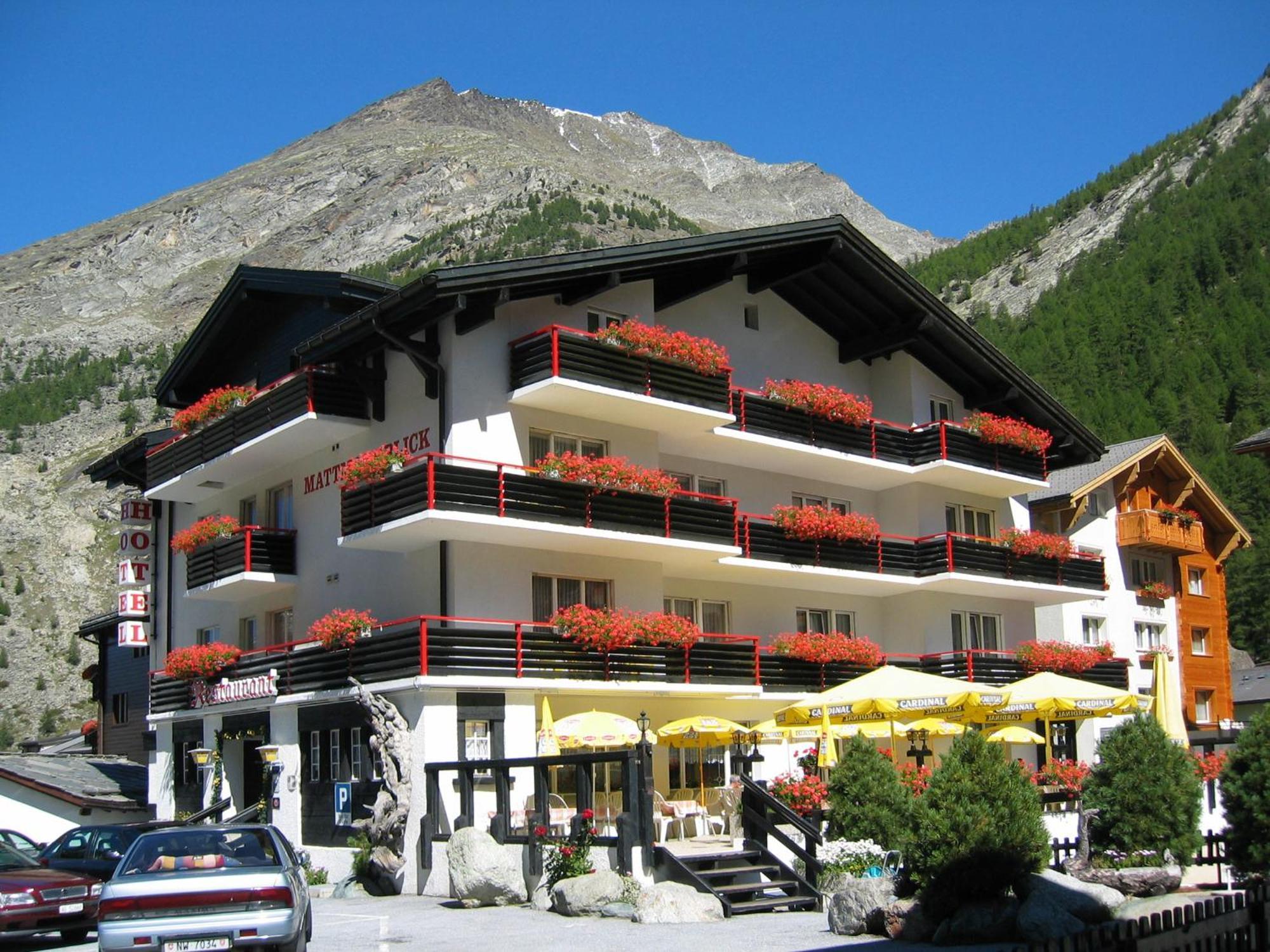 Hotel Restaurant Mattmarkblick Saas-Almagell Zewnętrze zdjęcie